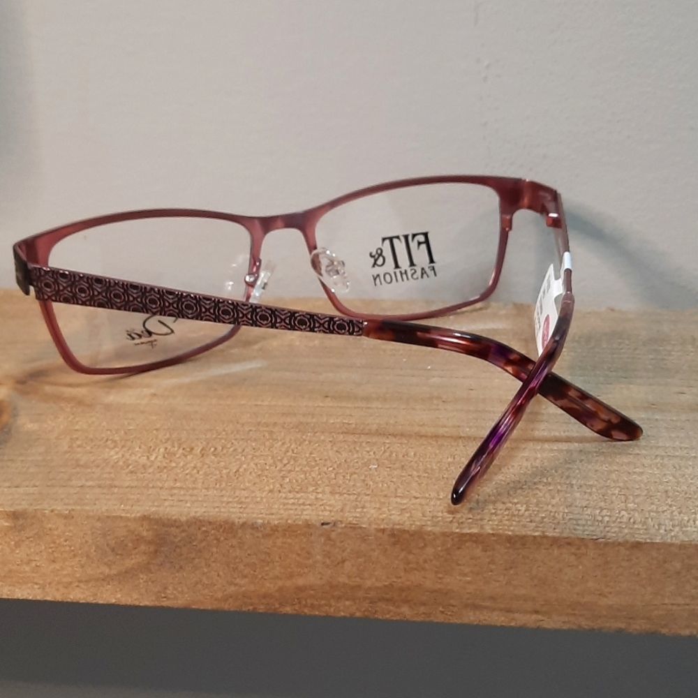 NEW Metal Rx'able Eyeglass Frame, women's lightweight glasses DEA 55 17 135 - Picture 5 of 6